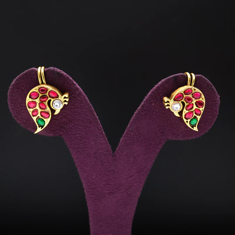 Premium Jadau Kundan Mayil Bugadi